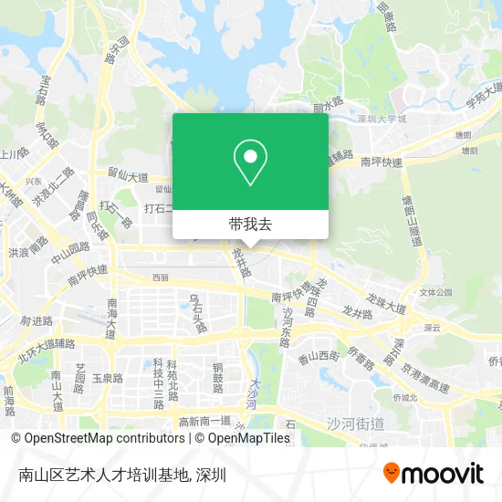 南山区艺术人才培训基地地图