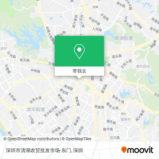 深圳市清湖农贸批发市场-东门地图