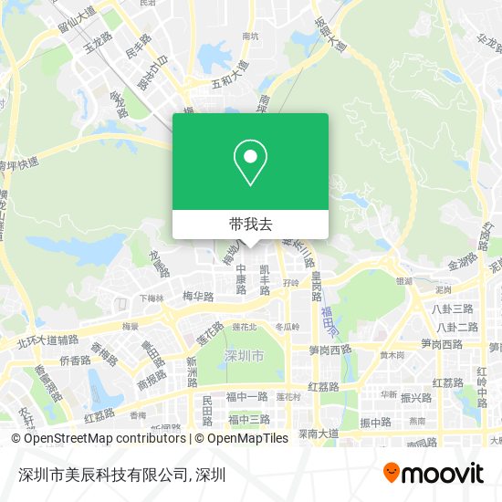 深圳市美辰科技有限公司地图