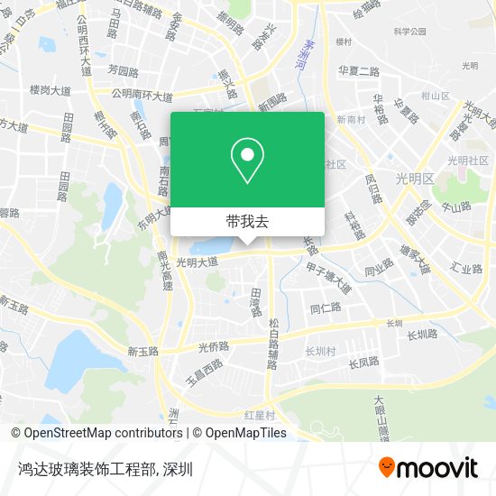 鸿达玻璃装饰工程部地图