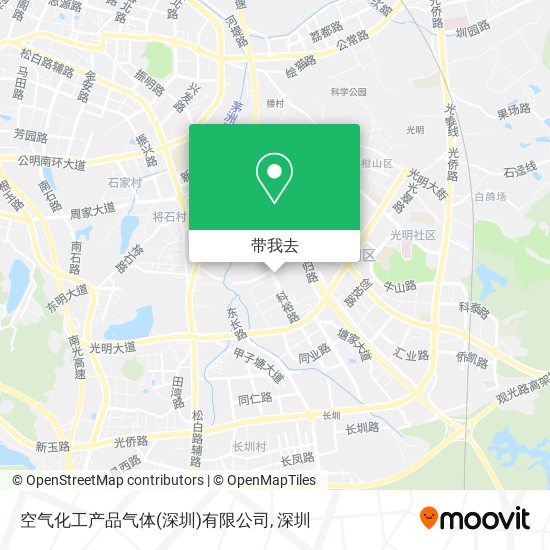 空气化工产品气体(深圳)有限公司地图