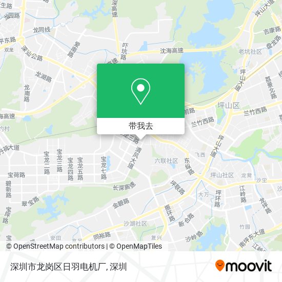 深圳市龙岗区日羽电机厂地图
