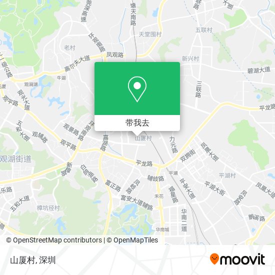 山厦村地图