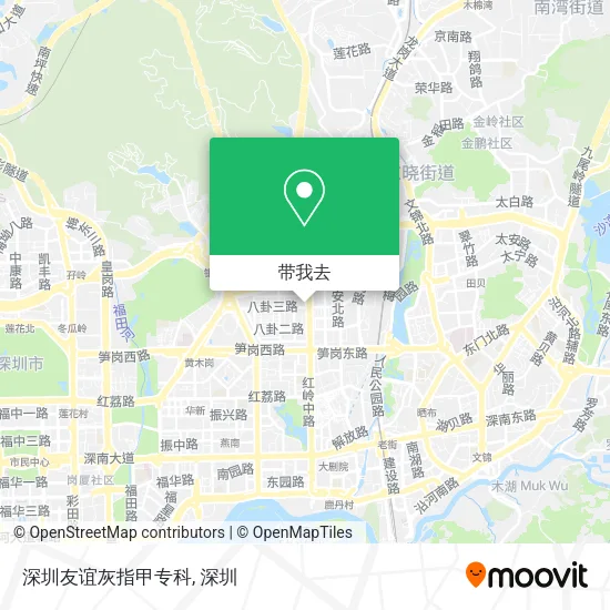 深圳友谊灰指甲专科地图