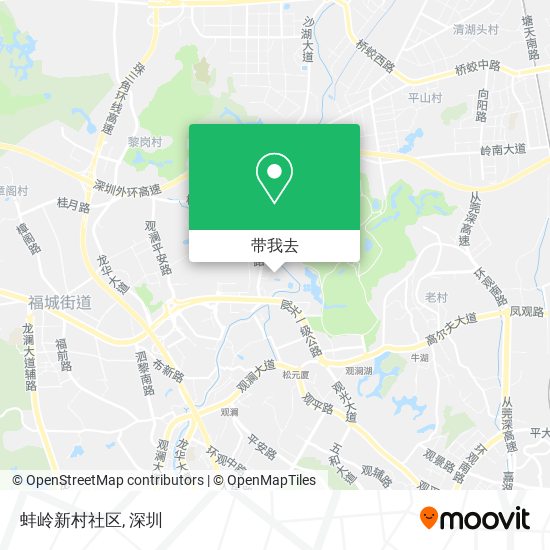 蚌岭新村社区地图