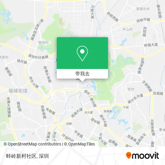 蚌岭新村社区地图