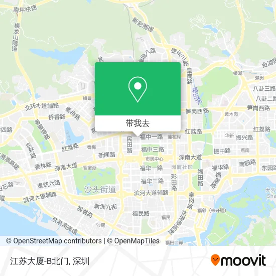 江苏大厦-B北门地图