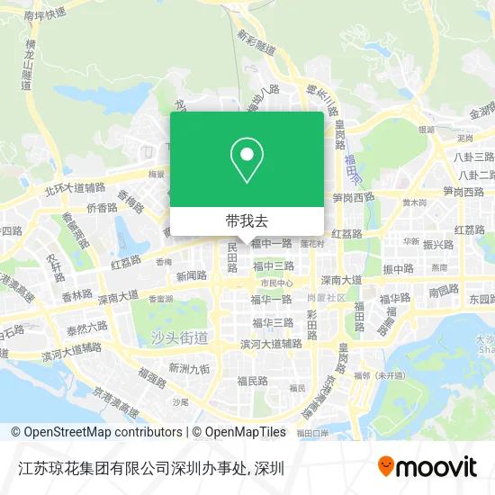 江苏琼花集团有限公司深圳办事处地图