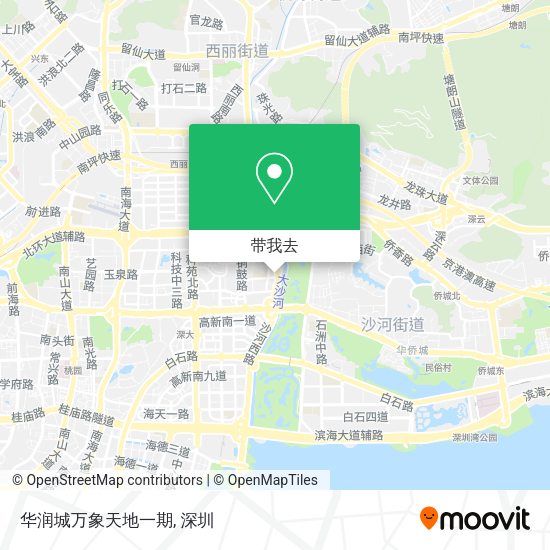 华润城万象天地一期地图