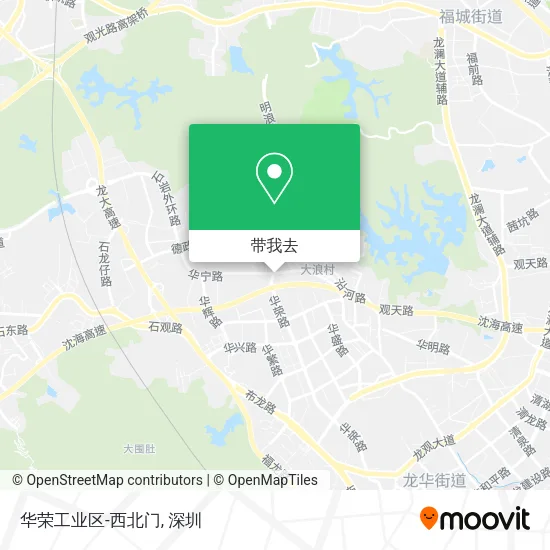 华荣工业区-西北门地图