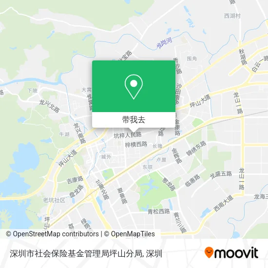 深圳市社会保险基金管理局坪山分局地图