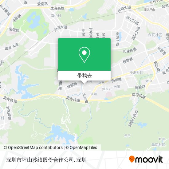 深圳市坪山沙绩股份合作公司地图