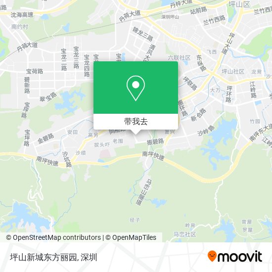 坪山新城东方丽园地图