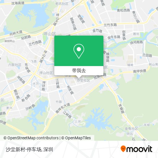 沙坣新村-停车场地图