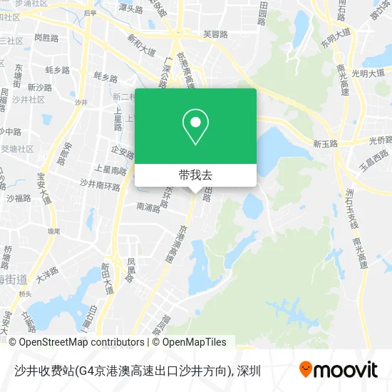 沙井收费站(G4京港澳高速出口沙井方向)地图