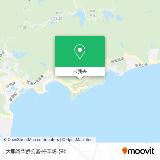 大鹏湾华侨公墓-停车场地图
