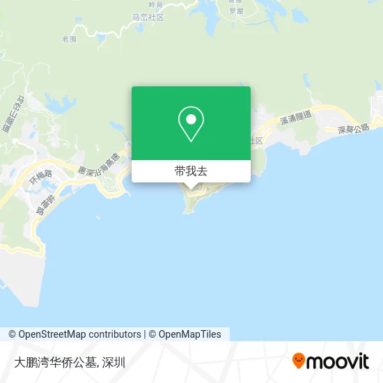 大鹏湾华侨公墓地图