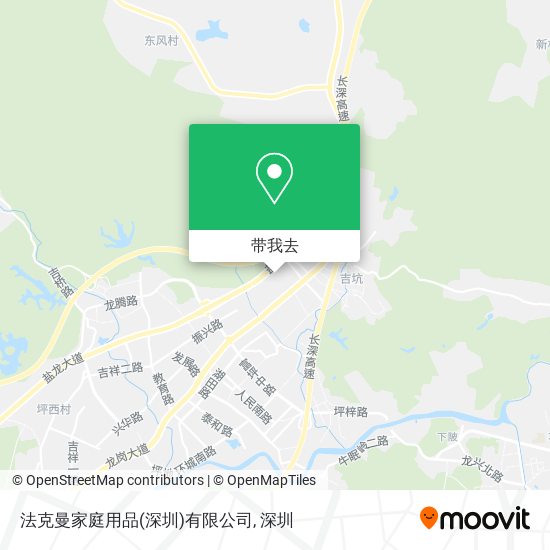 法克曼家庭用品(深圳)有限公司地图