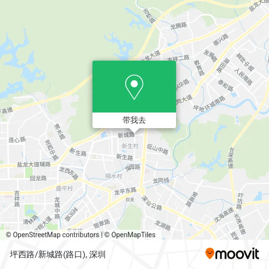 坪西路/新城路(路口)地图