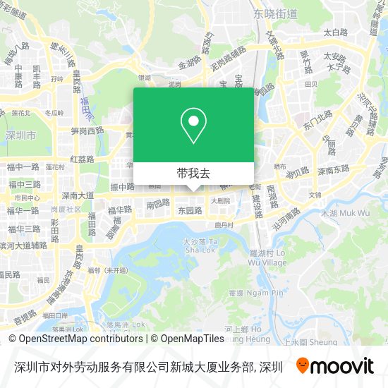 深圳市对外劳动服务有限公司新城大厦业务部地图