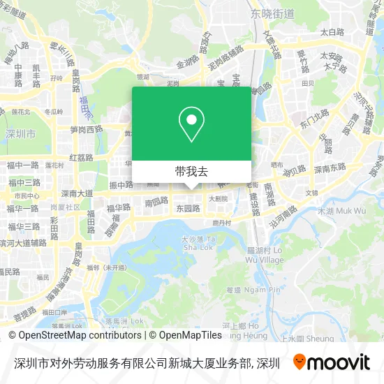 深圳市对外劳动服务有限公司新城大厦业务部地图