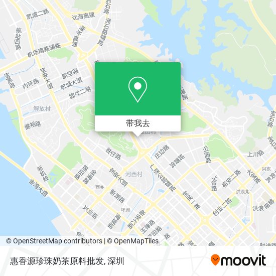 惠香源珍珠奶茶原料批发地图