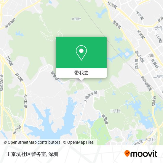 王京坑社区警务室地图