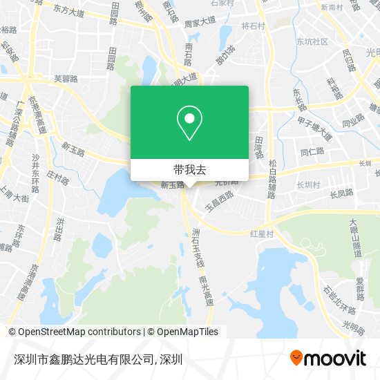 深圳市鑫鹏达光电有限公司地图