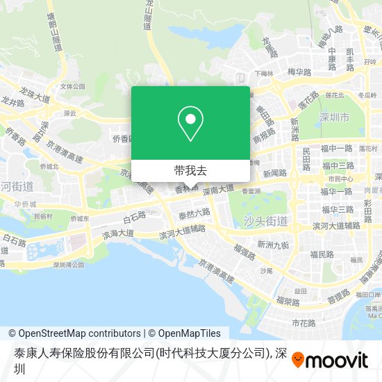 泰康人寿保险股份有限公司(时代科技大厦分公司)地图