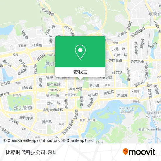 比酷时代科技公司地图