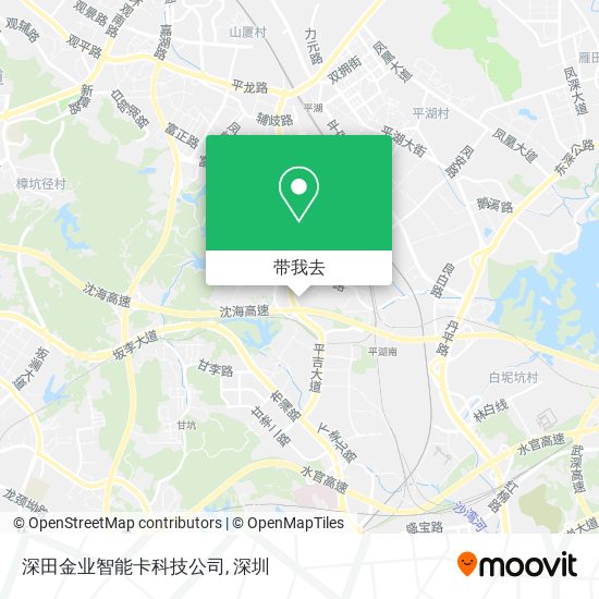 深田金业智能卡科技公司地图