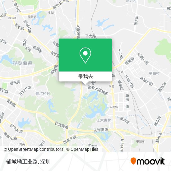 辅城坳工业路地图