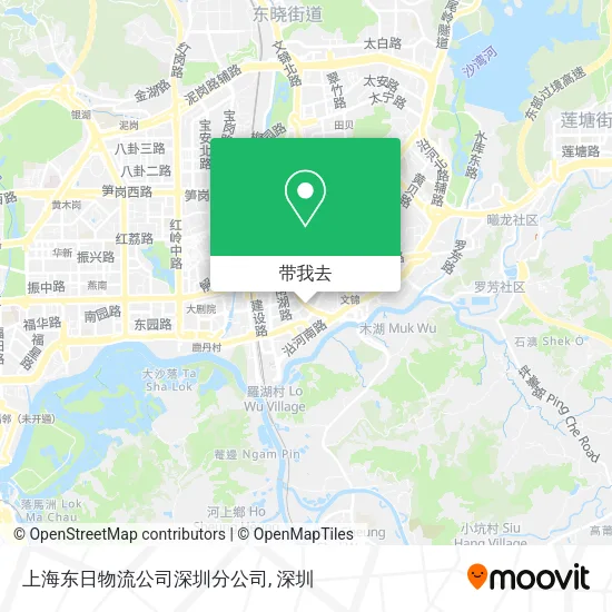上海东日物流公司深圳分公司地图