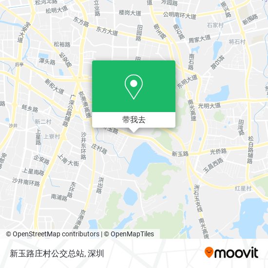 新玉路庄村公交总站地图