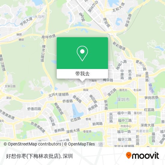 好想你枣(下梅林农批店)地图