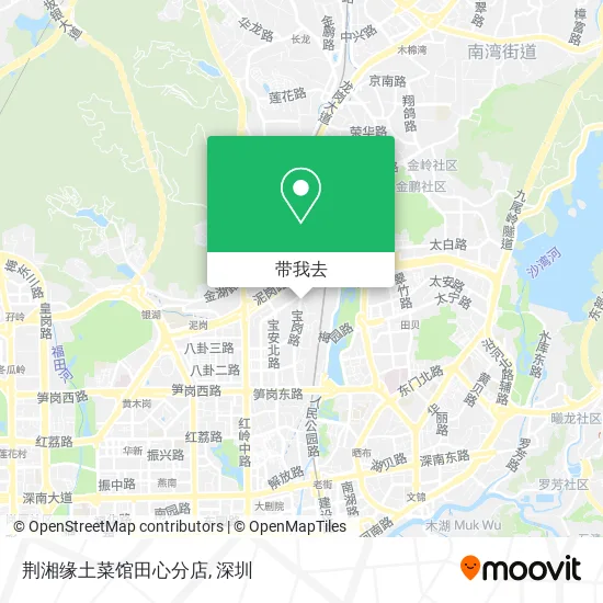 荆湘缘土菜馆田心分店地图
