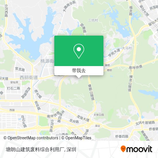 塘朗山建筑废料综合利用厂地图