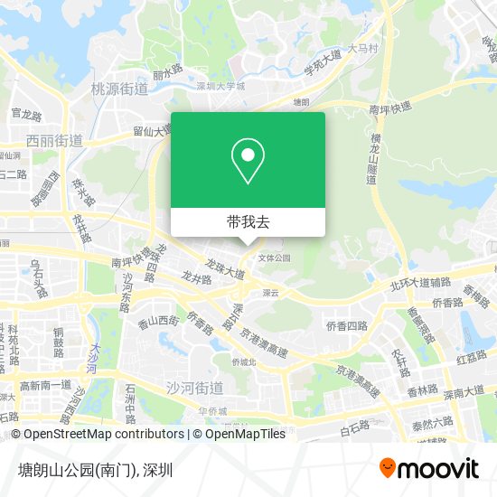 塘朗山公园(南门)地图