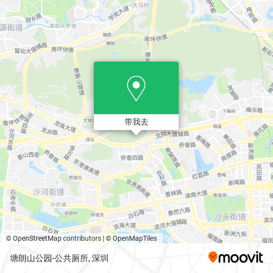 塘朗山公园-公共厕所地图