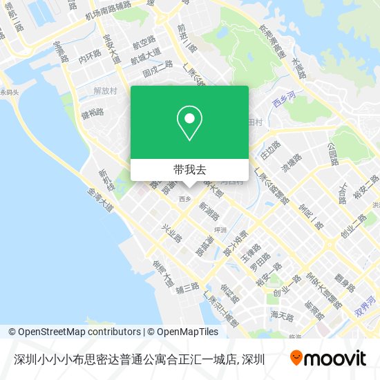 深圳小小小布思密达普通公寓合正汇一城店地图