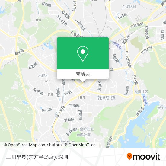 三贝早餐(东方半岛店)地图