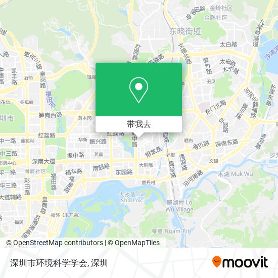 深圳市环境科学学会地图