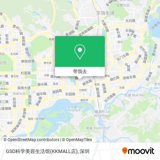 GSD科学美容生活馆(KKMALL店)地图