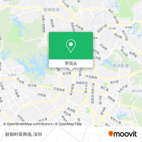 丽都时装商场地图