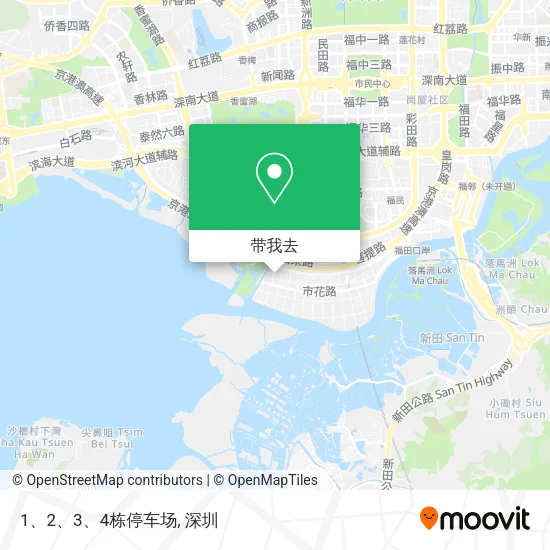 1、2、3、4栋停车场地图