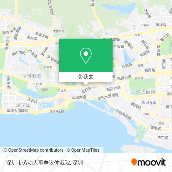 深圳市劳动人事争议仲裁院地图