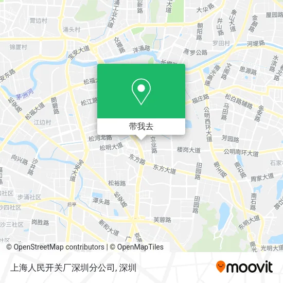 上海人民开关厂深圳分公司地图
