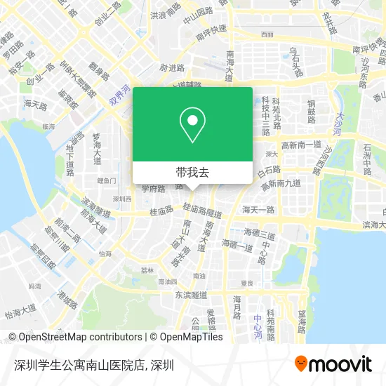 深圳学生公寓南山医院店地图