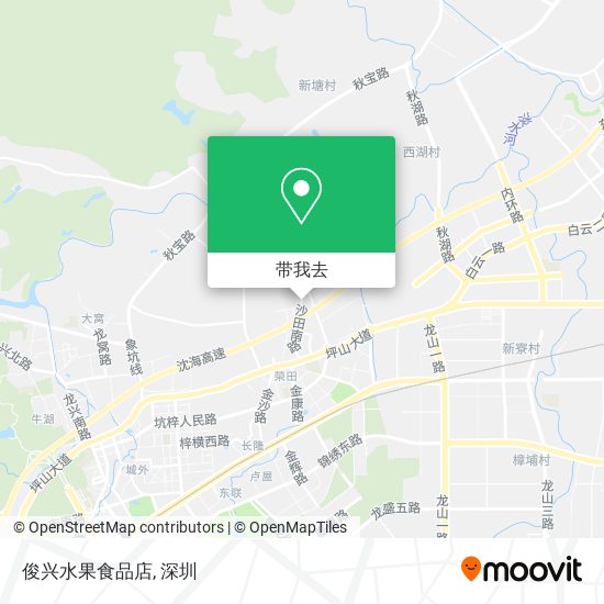 俊兴水果食品店地图