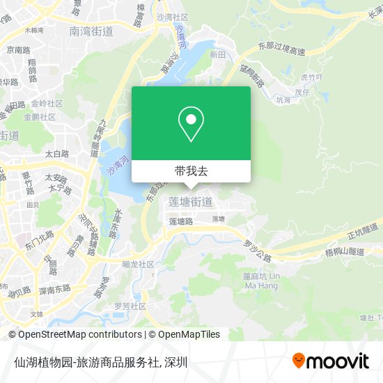 仙湖植物园-旅游商品服务社地图